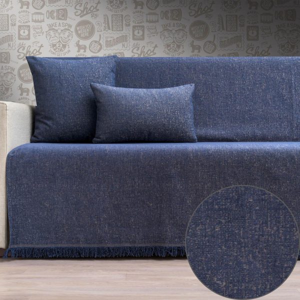 Ριχτάρι τετραθέσιου 170x340 Cotone SOFI μπλε