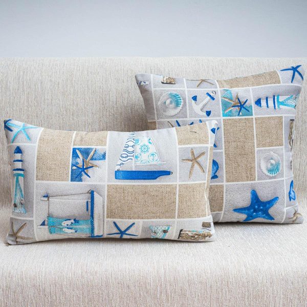 Διακοσμητική Μαξιλαροθήκη 45x45 COTONE | Marine