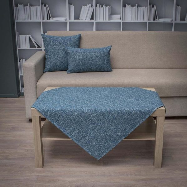 Τραπεζοκαρέ 140x140 Cotone Valia 08 Πετρόλ
