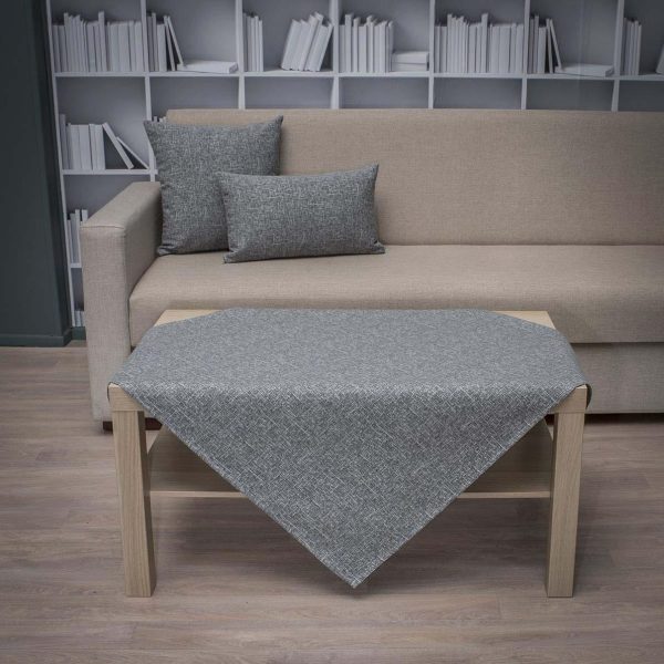 Τραπεζοκαρέ 140x140 Cotone Valia 62 Γκρι σκούρο