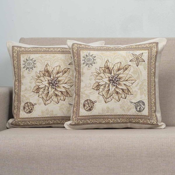 xριστουγεννιάτικη Μαξιλαροθήκη 45x45 Cotone | Golden a