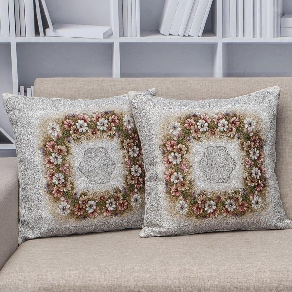 Μαξιλαροθήκη Δαμάσκο 45x45 Cotone Rita