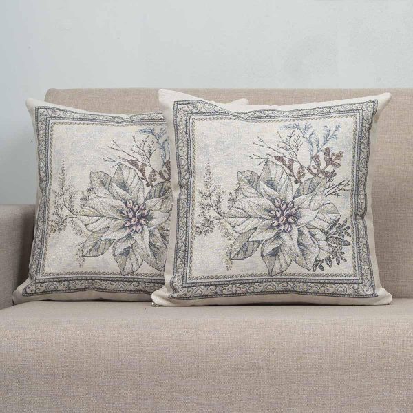 xριστουγεννιάτικη Μαξιλαροθήκη 45x45 Cotone | Silver b