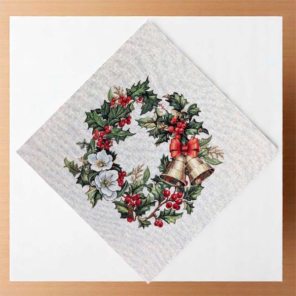 Χριστουγεννιάτικο Πετσετάκι 44x44 Cotone | xmas Ring