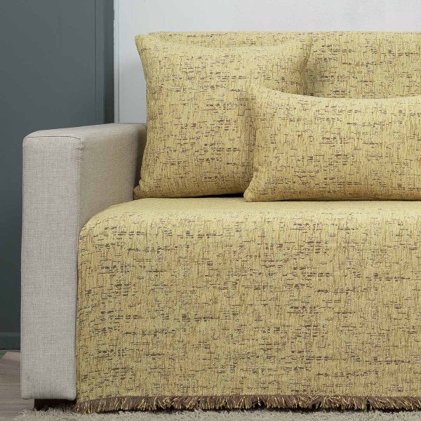 Ριχτάρι τριθέσιου 175x300 Cotone Betty xρυσαφί