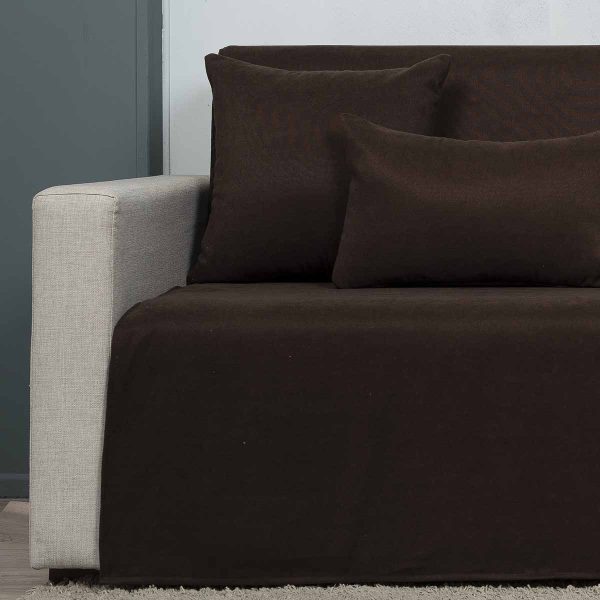 Ριχτάρι τετραθέσιου 180x340 Cotone Cozy Καφέ