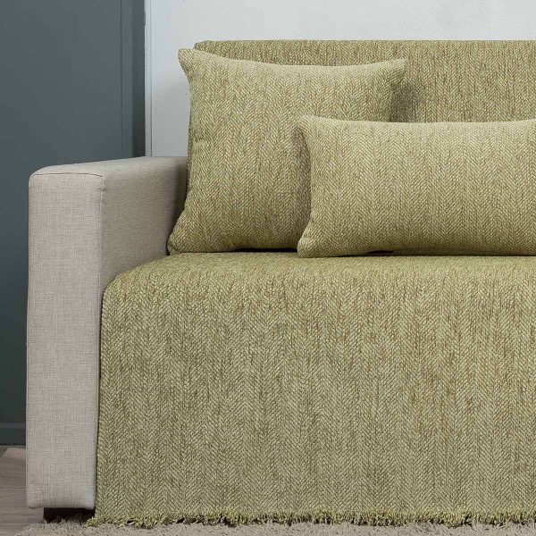 Ριχτάρι πολυθρόνας 175x170 Cotone Vivian Λαδί